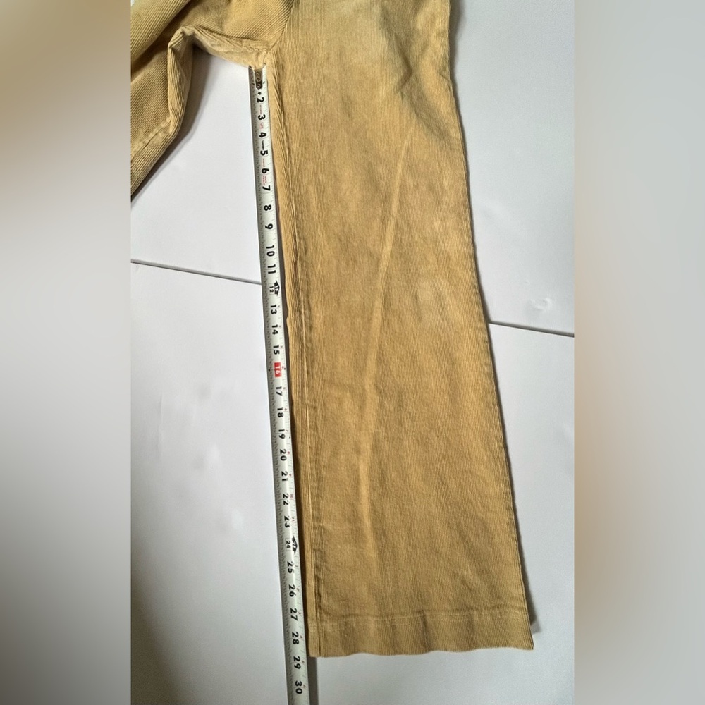 Forever 21 Y2K Juniors Corduroy Fitted Size Medium Tan Jumpsuit/Overalls - Picture 9 of 10